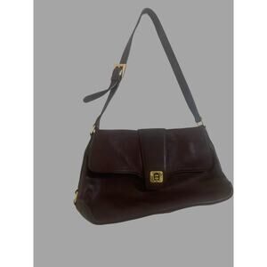 Vintage Etienne Aigner Genuine Leather Oxblood Shoulder Bag